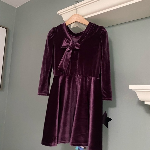 Chaser kid holiday purple dress
